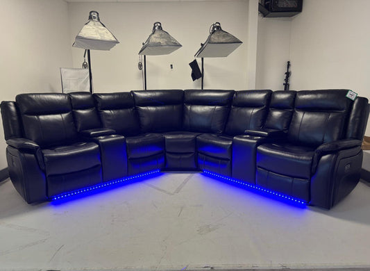Lily Electric Corner Sofa Black
