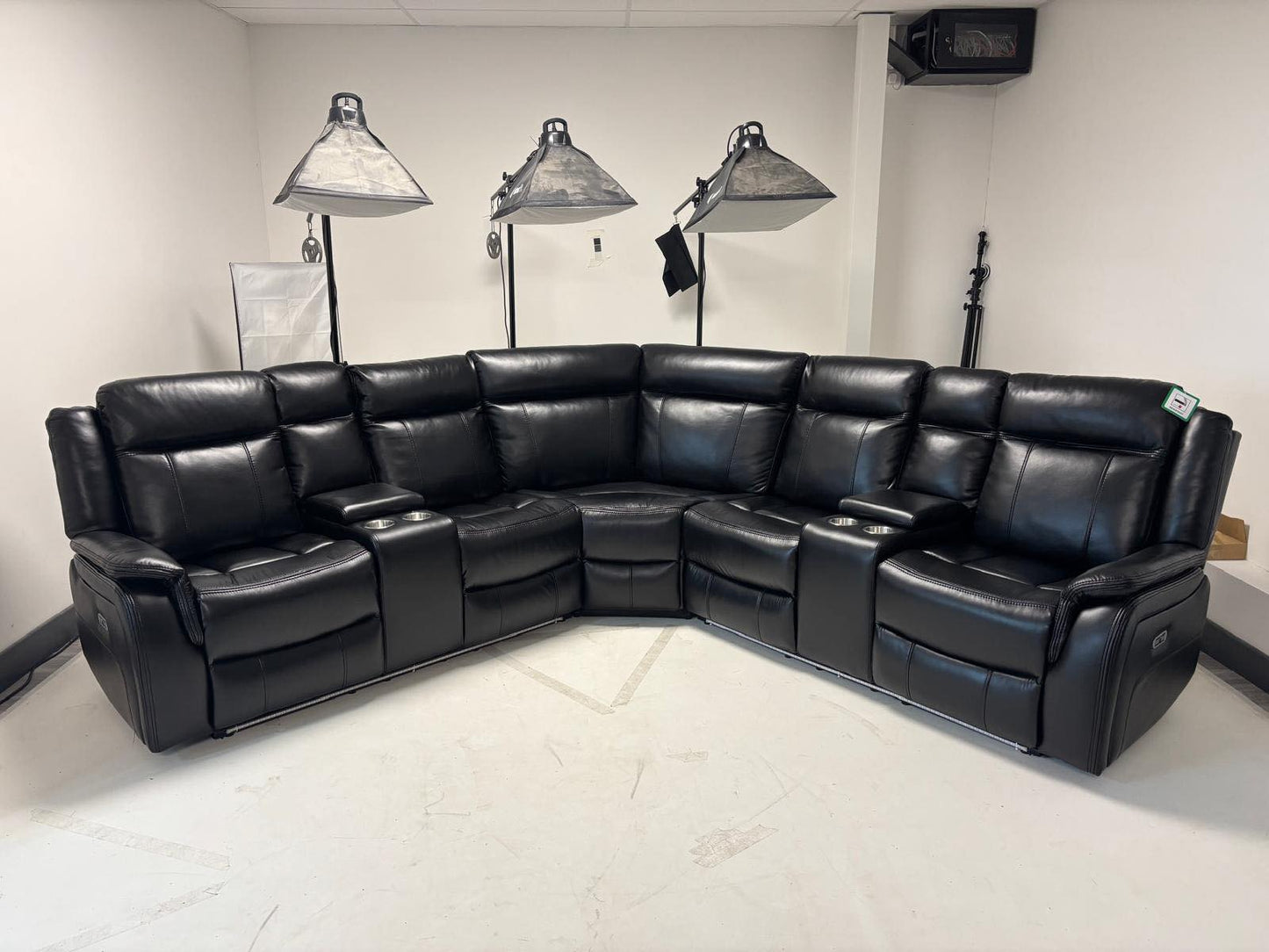 Lily Electric Corner Sofa Black