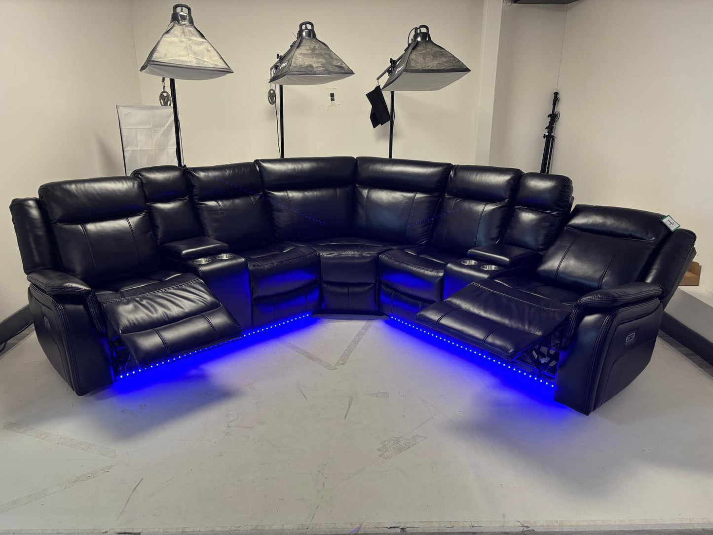 Lily Electric Corner Sofa Black