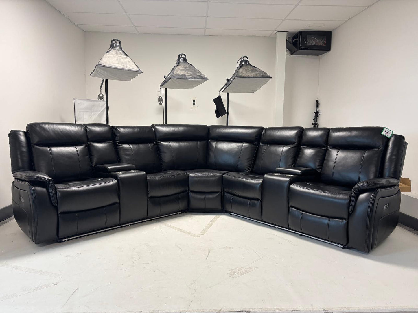 Lily Electric Corner Sofa Black