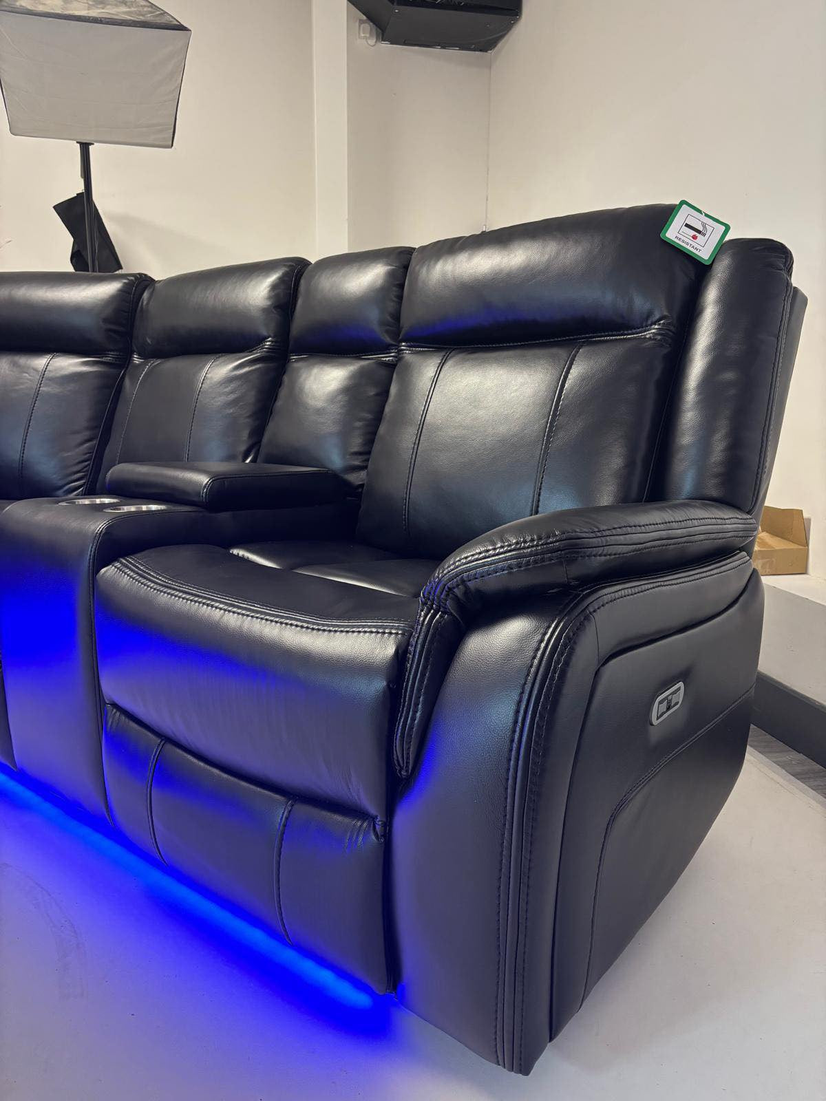 Lily Electric Corner Sofa Black