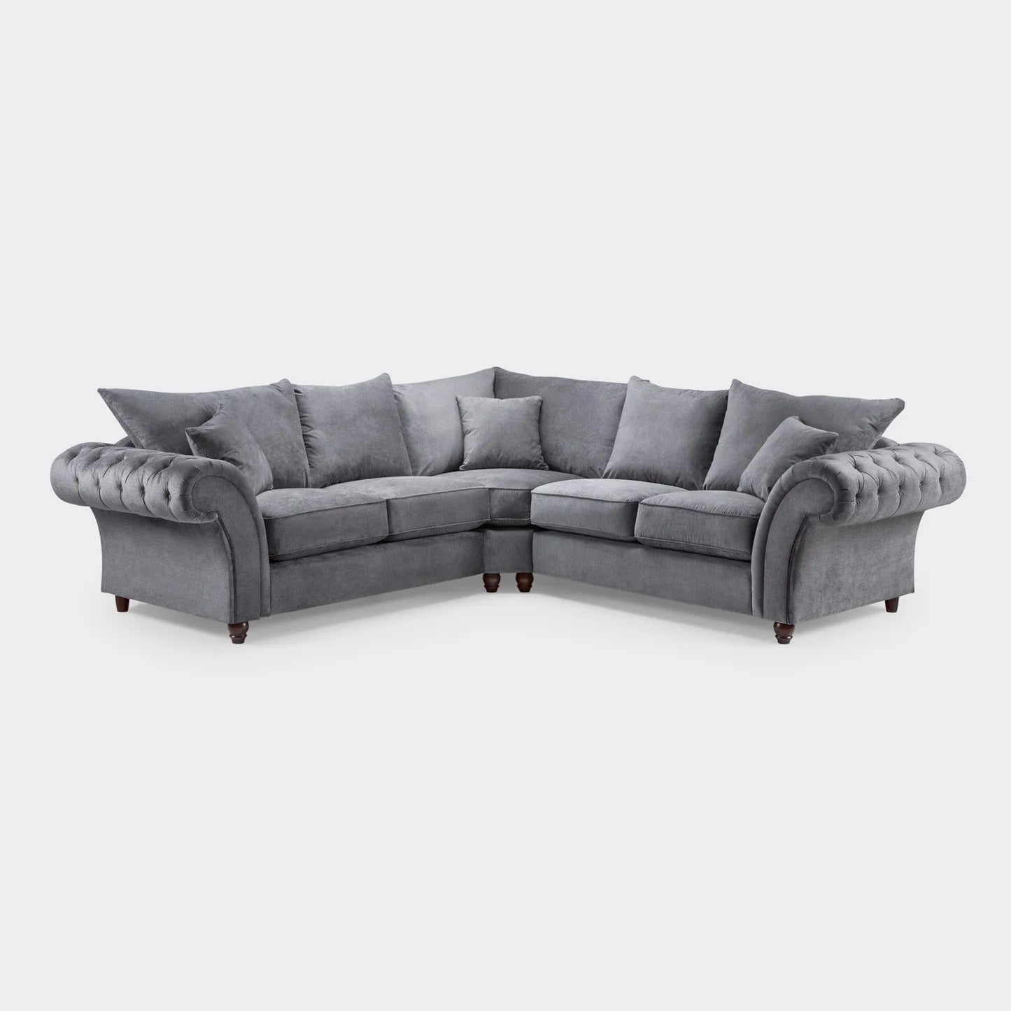 Windsor Fullback Grey Corner Sofa