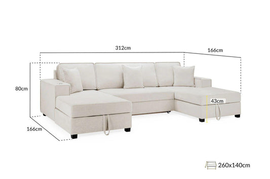 Milan U-Shape Grey