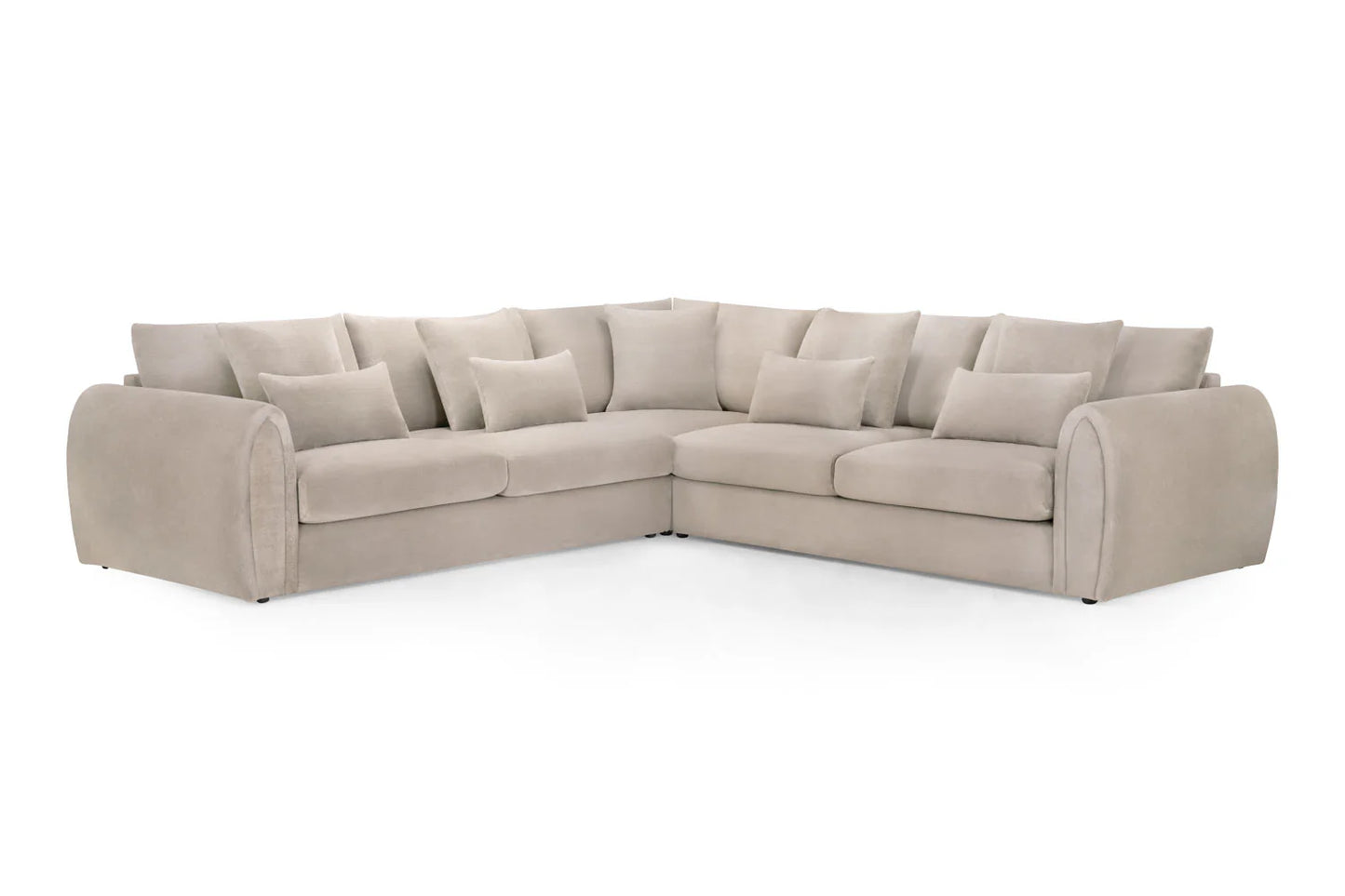 Mirabel Beige Large Corner Sofa