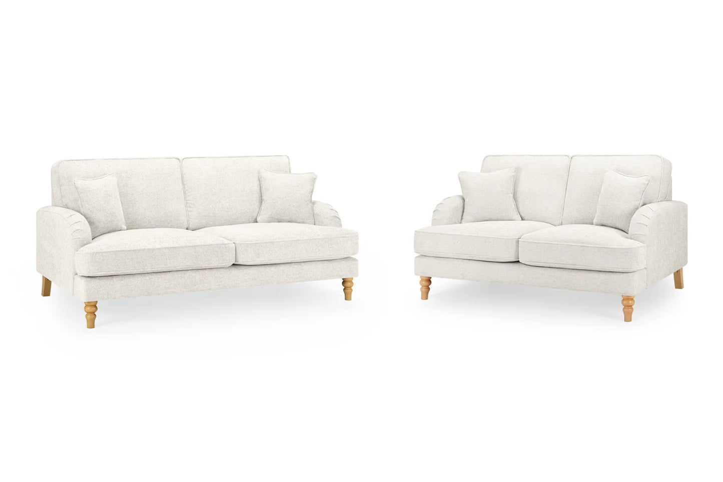 Rupert 3+2 Sofa Set Beige & Grey