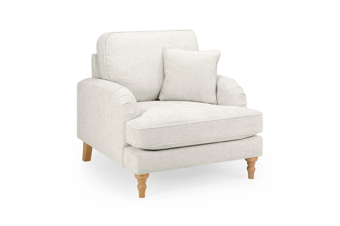 Rupert Armchair Beige & Grey