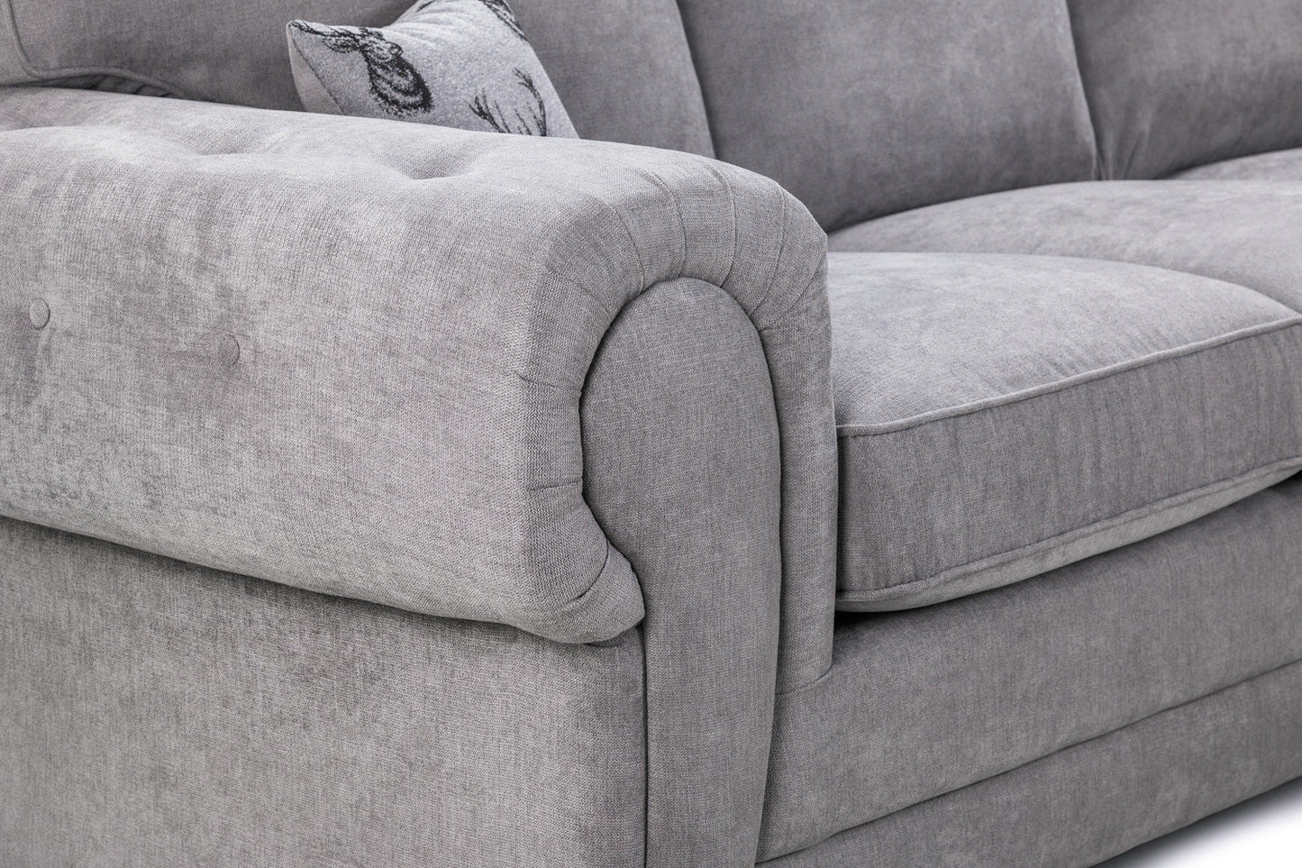 Verona Fullback Corner Sofa Grey