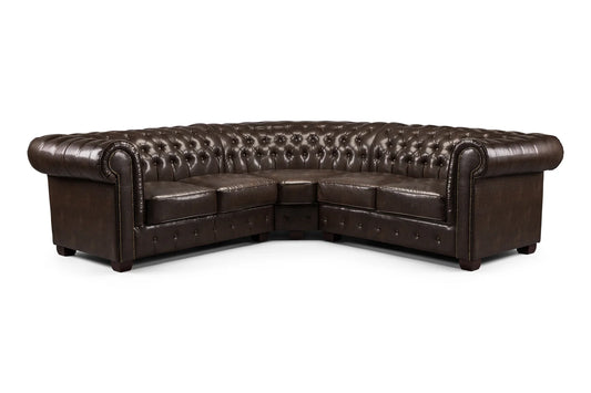 Chesterfield Brown Corner Sofa