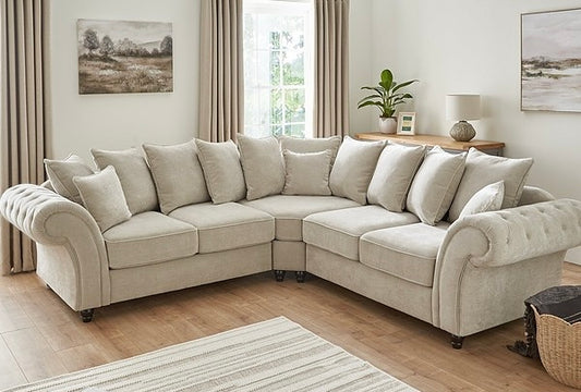 Windsor Fullback Stone Corner Sofa