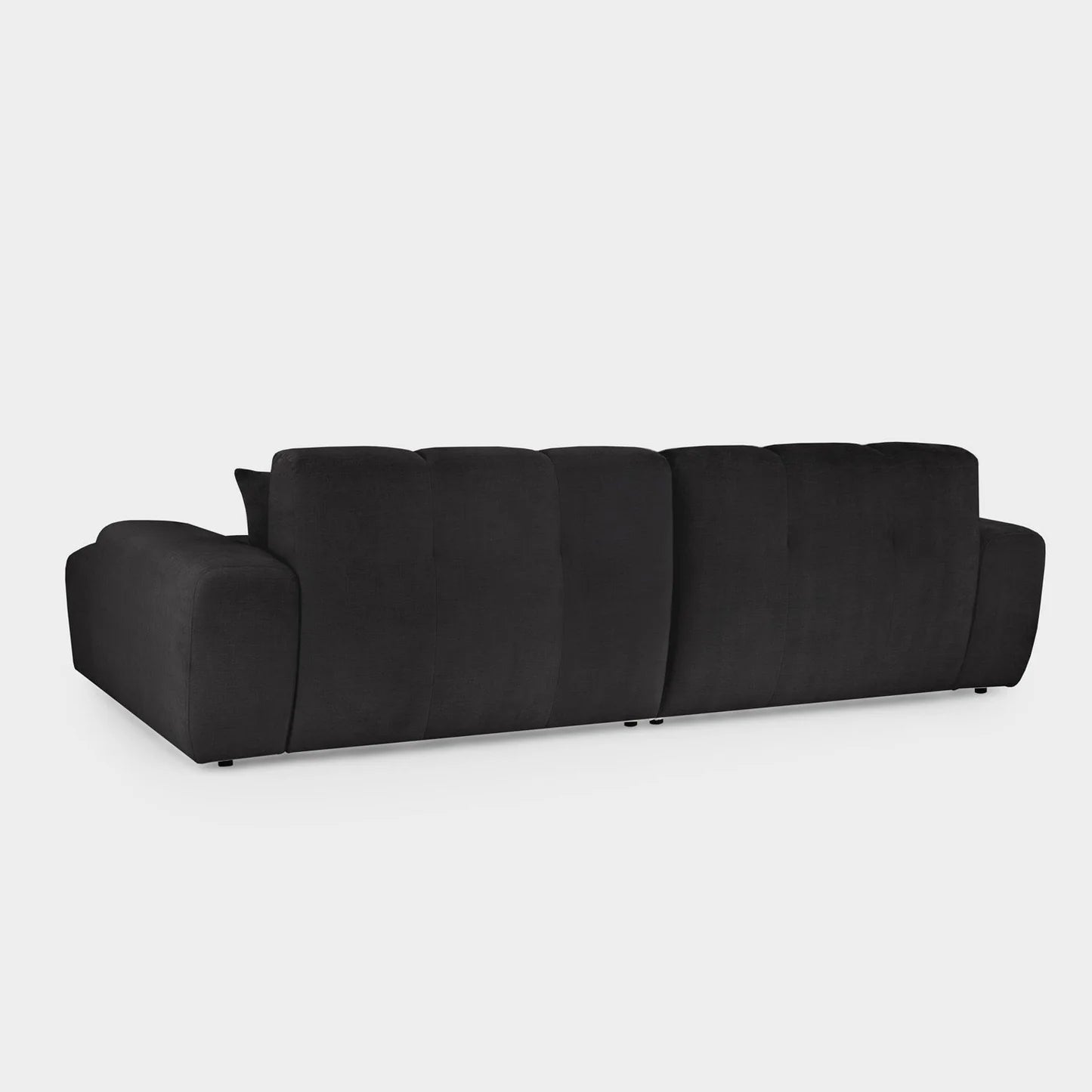 Jacob Black Corner Sofa Right Hand
