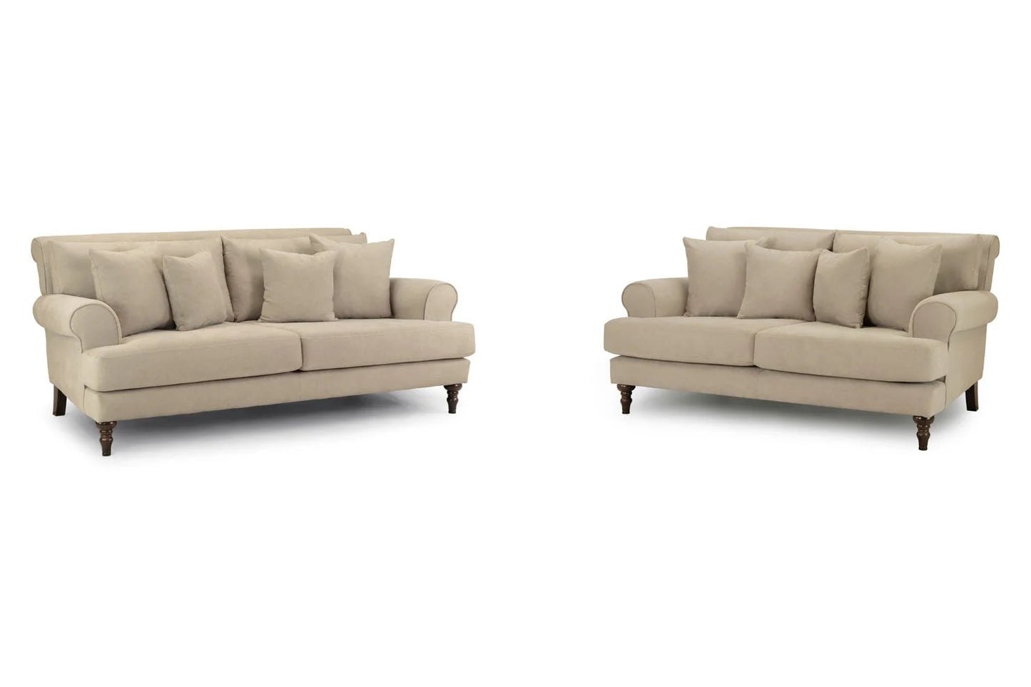 Summer 3+2 Sofa Set Beige & Grey