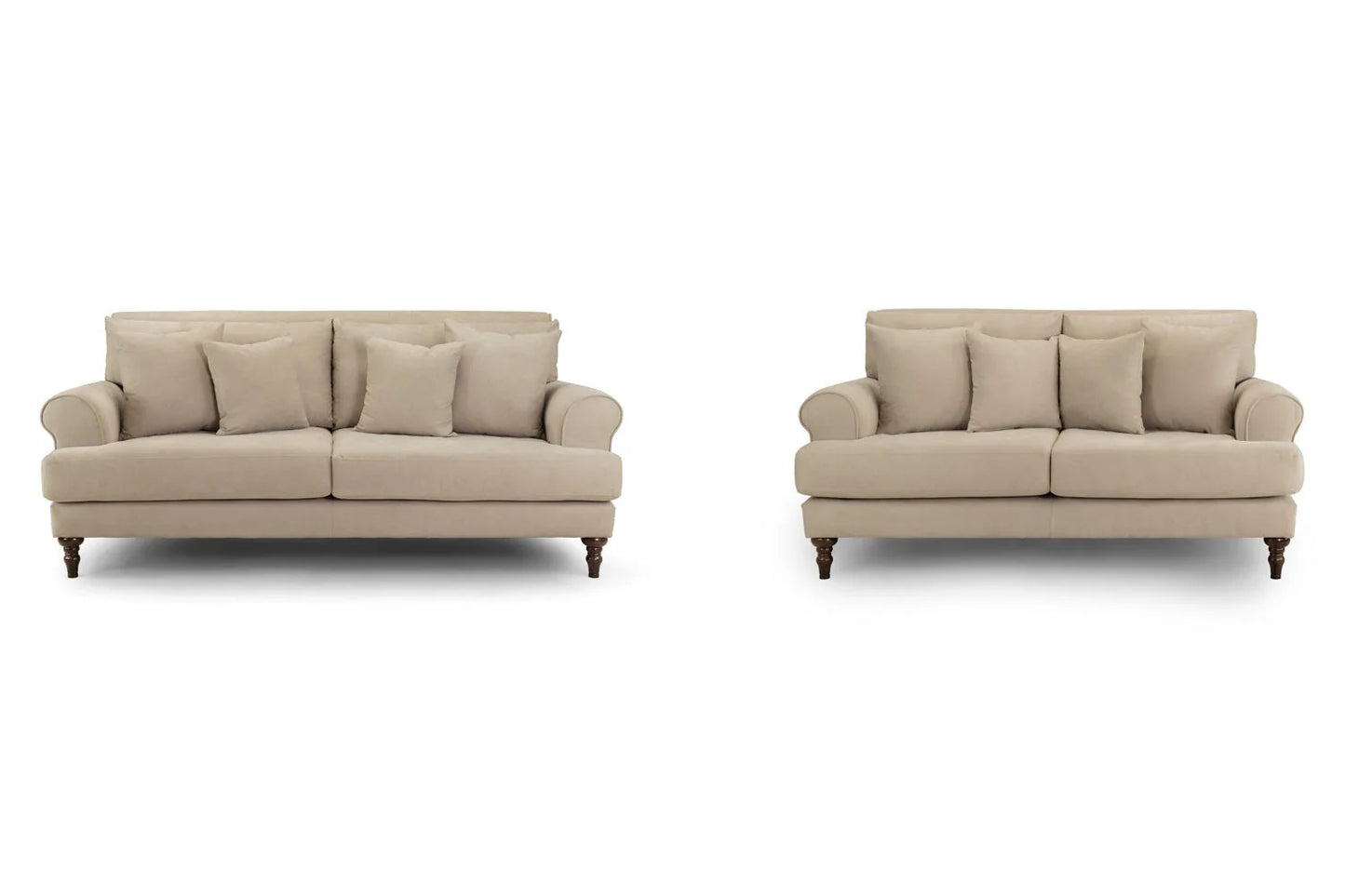 Summer 3+2 Sofa Set Beige & Grey
