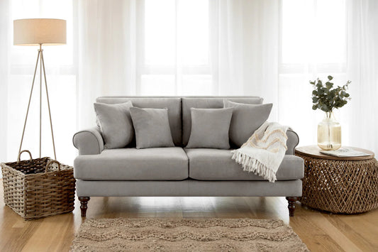 Summer 2 Seater Sofa Grey & Beige